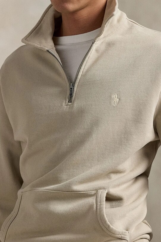 Polo Ralph Lauren bluza bawełniana szary 710934601