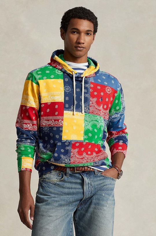 Βαμβακερή μπλούζα Polo Ralph Lauren βαμβάκι πολύχρωμο 710936357