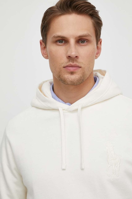 Polo Ralph Lauren hanorac de bumbac imprimeu bej 710936510