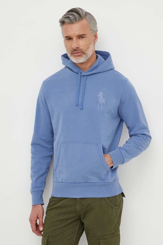 Βαμβακερή μπλούζα Polo Ralph Lauren μπλε 710936510