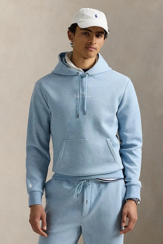 Mikina Polo Ralph Lauren s kapucňou modrá 710936586