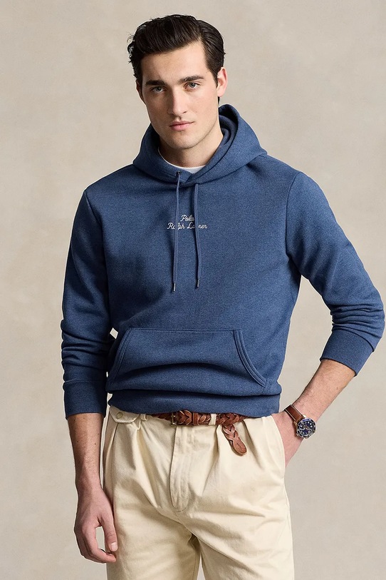 Mikina Polo Ralph Lauren nášivka tmavomodrá 710936586