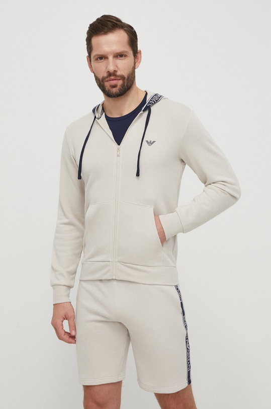Emporio Armani Underwear bluza lounge pozostałe beżowy 111784.4R571