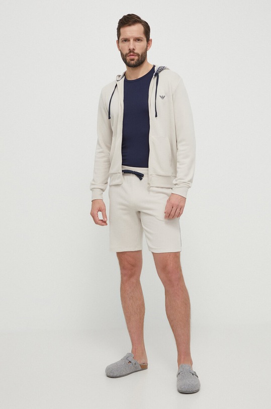Emporio Armani Underwear bluza lounge 111784.4R571 beżowy SS24