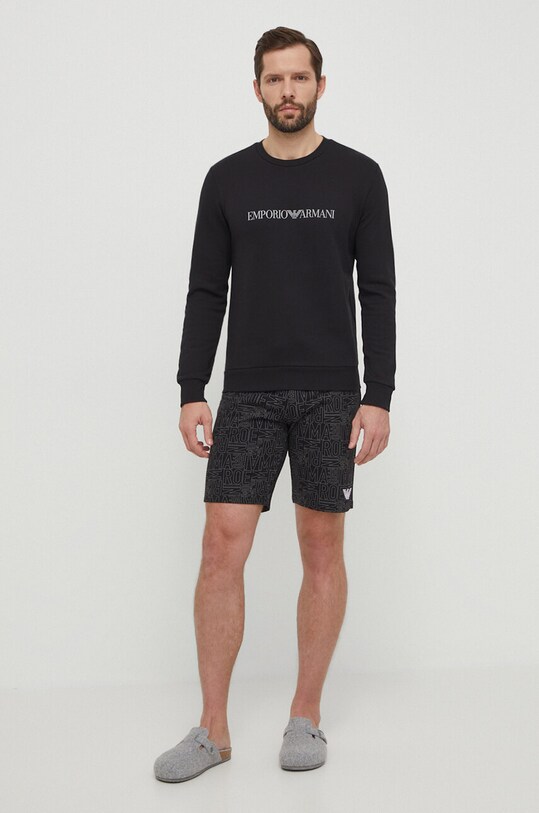 Emporio Armani Underwear bluza lounge 111785.4R571 czarny SS24