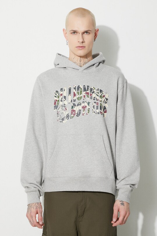 Bavlněná mikina Billionaire Boys Club Duck Camo Arch Logo Popover B23432 šedá