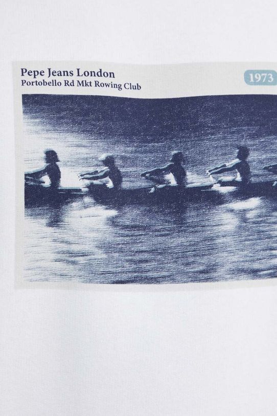 Pepe Jeans bluza bawełniana RIKU PM582662 biały