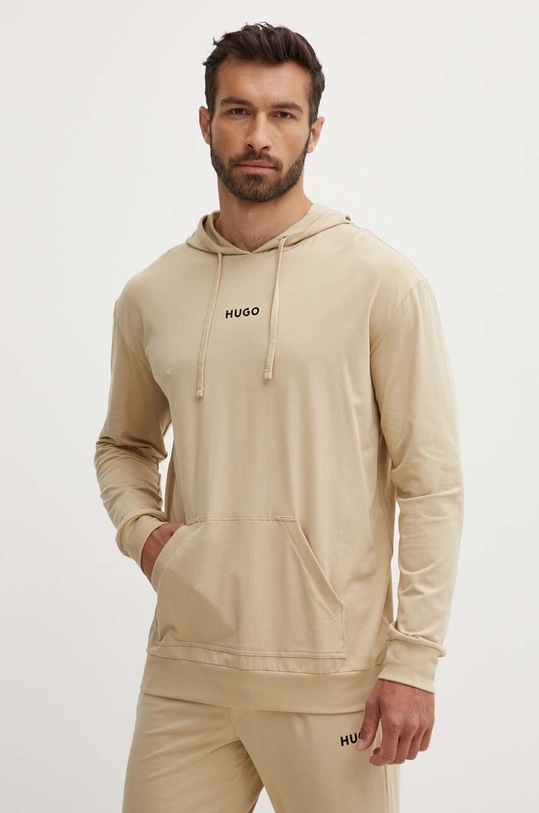 HUGO bluza lounge beżowy 50518693