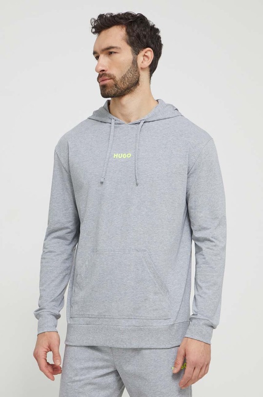 HUGO bluza lounge 50518693 szary SS24
