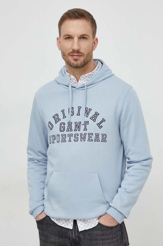 Gant bluza z kapturem niebieski 2007081