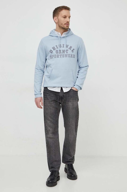 Gant bluza 2007081 niebieski SS24