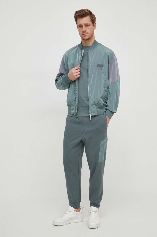 Armani Exchange kurtka bomber 3DZBL8.ZN3BZ zielony SS24