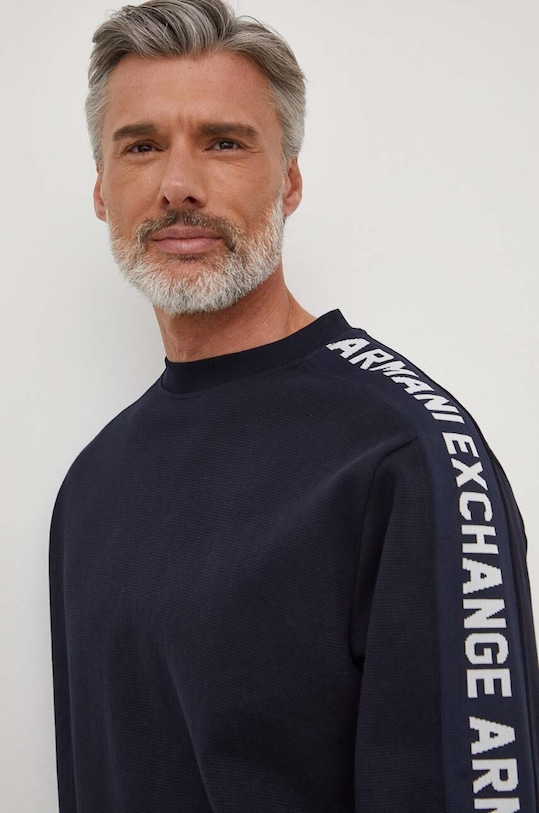 Armani Exchange bluza pozostałe granatowy 3DZMLA.ZJLGZ