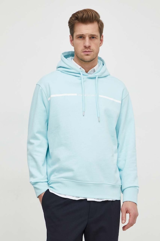 Armani Exchange bluza bawełniana niebieski 3DZMLF.ZJ4XZ