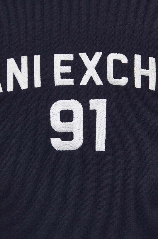 Pamučna dukserica Armani Exchange 3DZMLK.ZJ4XZ mornarsko plava