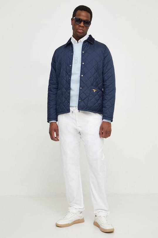 Barbour bluza bawełniana MOL0483 niebieski SS24