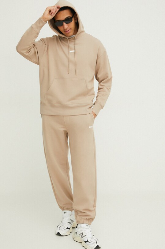 Бавовняна кофта MSGM 3640MM509.247000 бежевий SS24