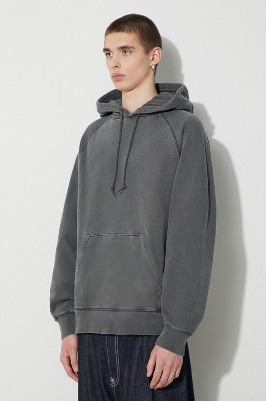 Carhartt WIP bluza bawełniana Hooded Taos Sweat I032923.654GD szary