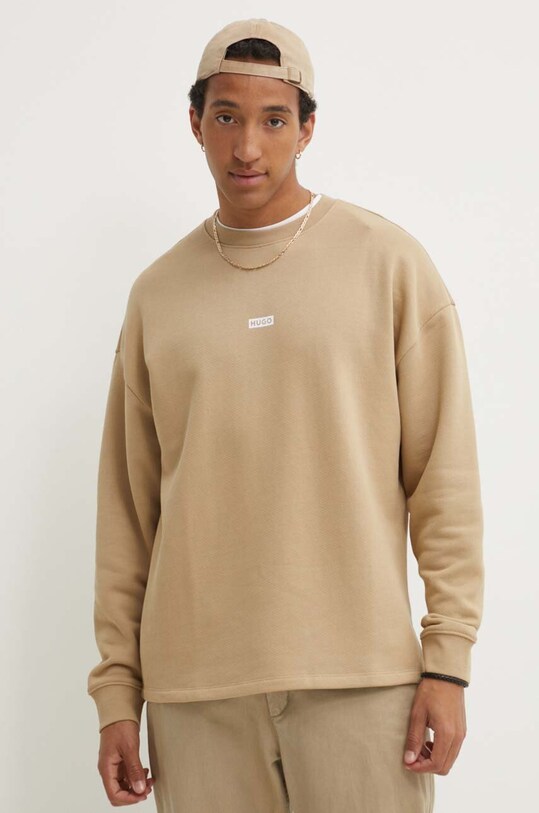 Odzież HUGO Blue bluza bawełniana 50510732 beżowy