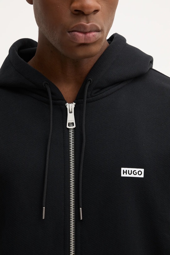 Βαμβακερή μπλούζα Hugo Blue μαύρο 50520017