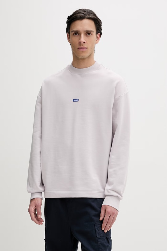 Bavlnená mikina Hugo Blue fialová 50522359