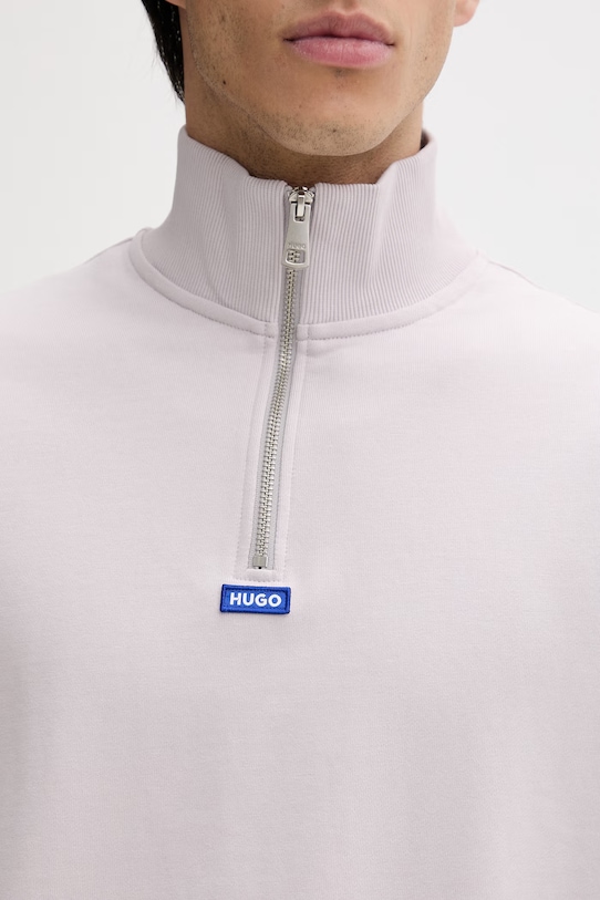 Bavlnená mikina Hugo Blue 50522367 fialová