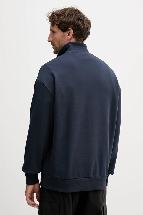 Hugo Blue hanorac de bumbac 50522367 bleumarin SS25