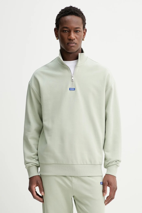 Hugo Blue felpa in cotone verde 50522367