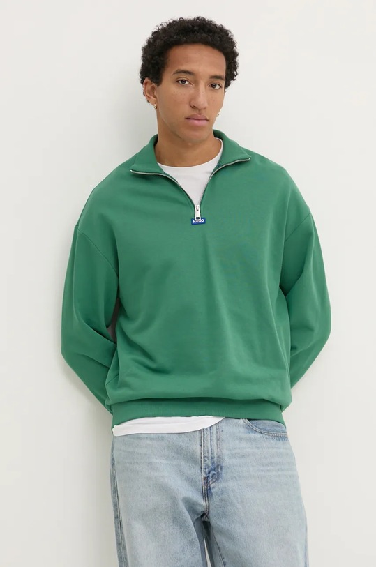 Hugo Blue hanorac de bumbac verde 50522367