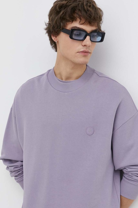 HUGO Blue hanorac de bumbac Ninnyo imprimeu violet 50522371