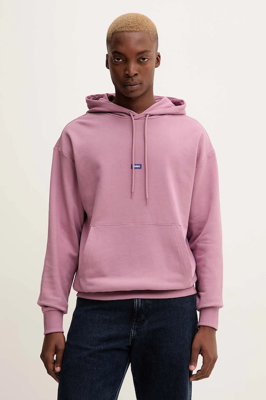Хлопковая кофта Hugo Blue хлопок розовый 50522374