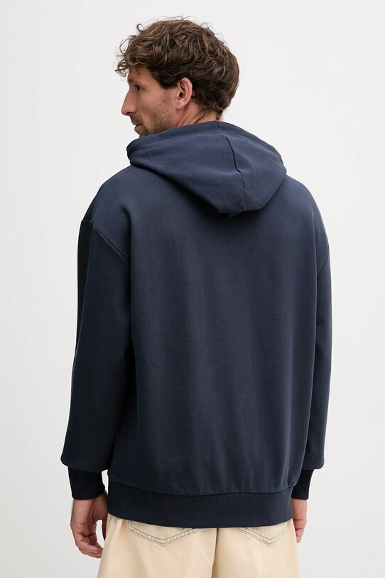 Hugo Blue hanorac de bumbac 50522374 bleumarin SS25