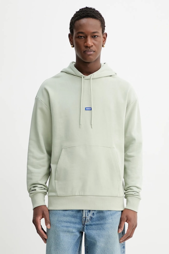 Hugo Blue bluza bawełniana Nalonso bawełna zielony 50522374