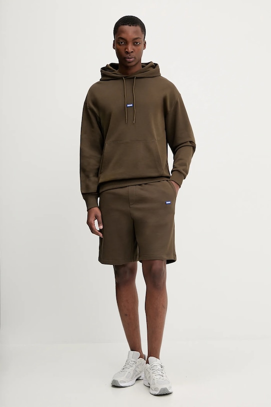 Hugo Blue bluza bawełniana Nalonso 50522374 zielony AA00