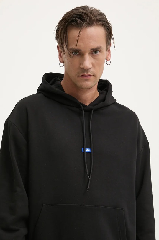 Хлопковая кофта Hugo Blue Nalonso чёрный 50522374