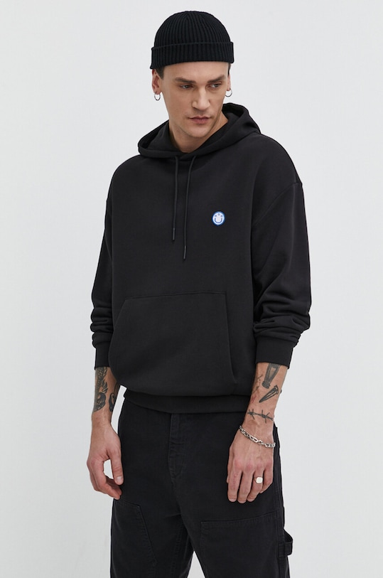 HUGO Blue hanorac de bumbac Nottyo imprimeu negru 50522381