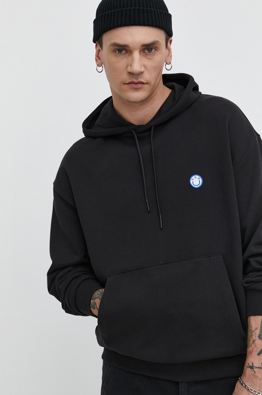 HUGO Blue hanorac de bumbac Nottyo negru 50522381