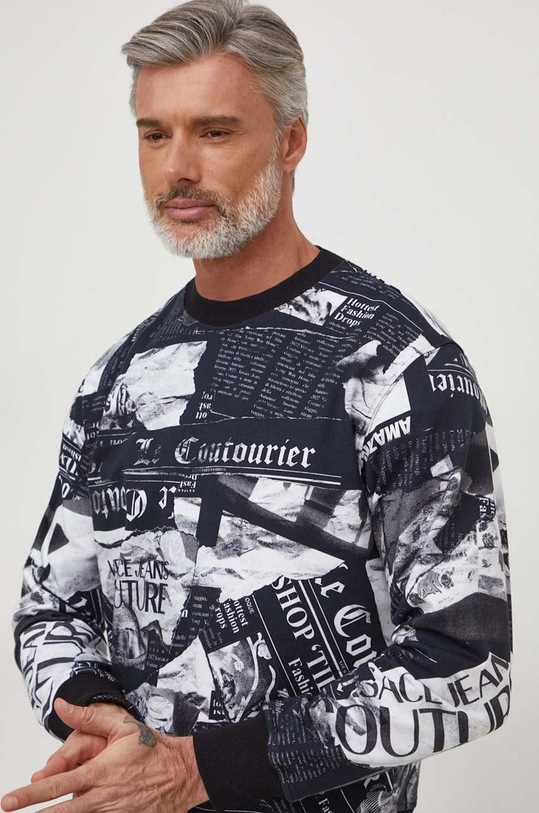 Versace Jeans Couture bluza bawełniana czarny 76GAI3R0.FS128