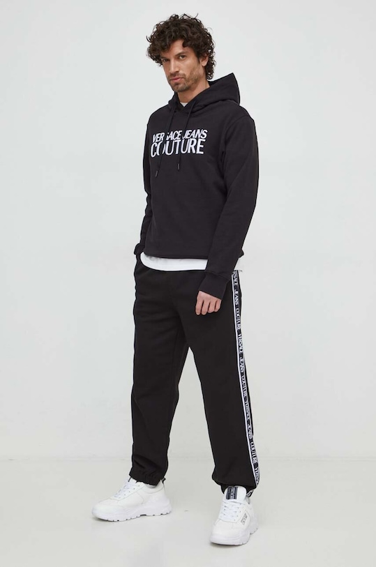 Versace Jeans Couture bluza bawełniana 76GAIT01.CF01T czarny SS24