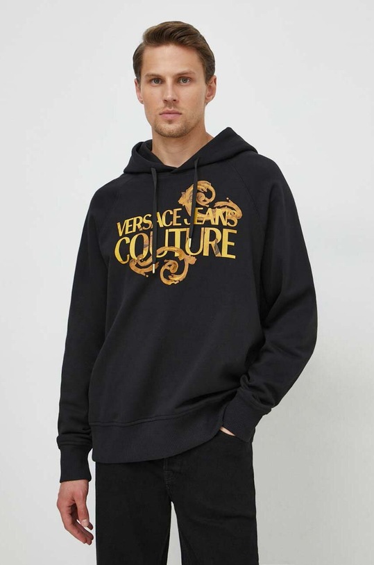 Versace Jeans Couture bluza bawełniana nadruk czarny 76GAIG00.CF01G