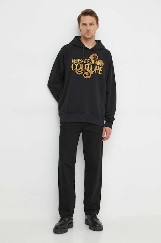 Versace Jeans Couture bluza bawełniana 76GAIG00.CF01G czarny SS24
