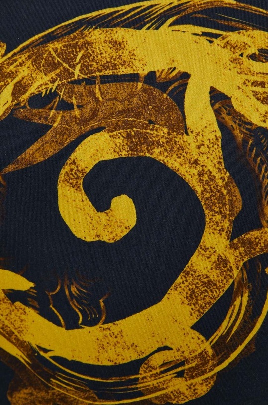 Pamučna dukserica Versace Jeans Couture 76GAI3RW.FS141 mornarsko plava