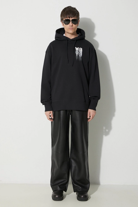 Y-3 cotton sweatshirt Graphic Hoodie IZ3169 black SS24