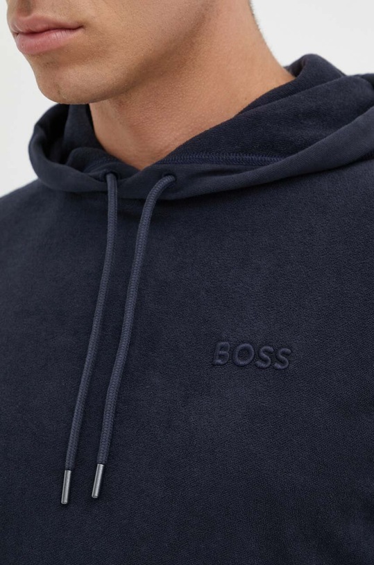 Bavlnená mikina Boss Orange 50511072 tmavomodrá