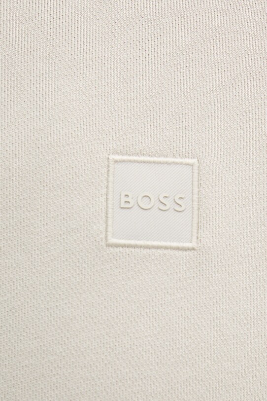 BOSS Orange bluza bawełniana beżowy 50511709