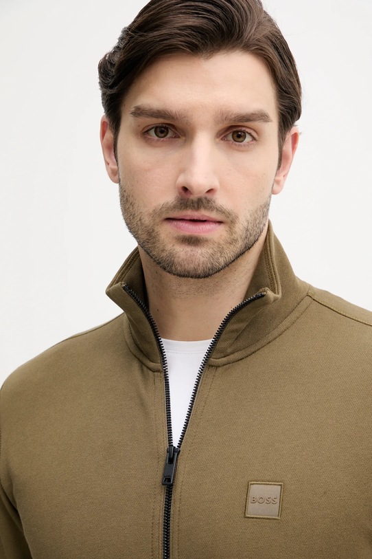 Bavlnená mikina BOSS Orange zelená 50511709