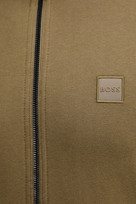 Bavlnená mikina BOSS Orange 50511709 zelená