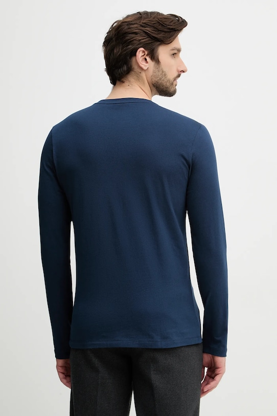 Odzież BOSS Orange longsleeve bawełniany 50512111 granatowy