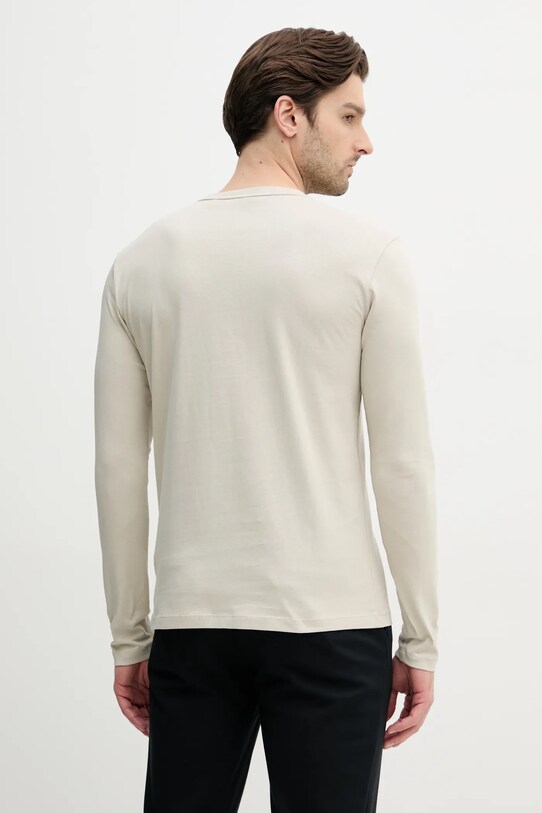 Îmbrăcăminte BOSS Orange longsleeve din bumbac 50512111 bej