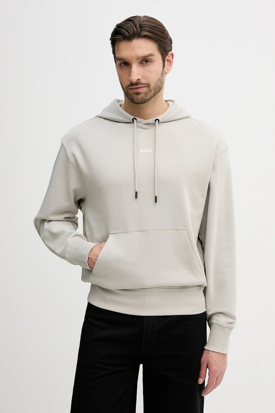 BOSS Orange bluza bawełniana beżowy 50514530